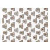 キュートチョコレートラブラドールレトリエバードッグウォーターカラー テーブルクロス (正面(横))