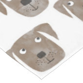 キュートチョコレートラブラドールレトリエバードッグウォーターカラー テーブルクロス (アングル)