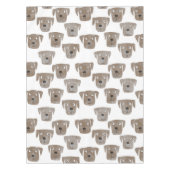 キュートチョコレートラブラドールレトリエバードッグウォーターカラー テーブルクロス (正面)