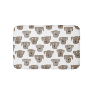 キュートチョコレートラブラドールレトリエバードッグウォーターカラー バスマット