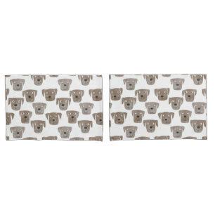 キュートチョコレートラブラドールレトリエバードッグウォーターカラー 枕カバー