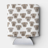 キュートチョコレートラブラドールレトリエバードッグウォーターカラー 缶クーラー (裏面)