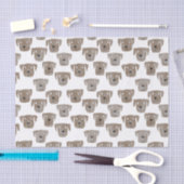 キュートチョコレートラブラドールレトリエバードッグパターン 薄葉紙 (クラフト)