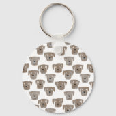 キュートチョコレートラブラドールレトリバードッグ キーホルダー (裏面)