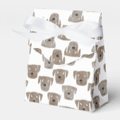 キュートチョコレートラブラドールレトリバードッグ フェイバーボックス (正面サイド)