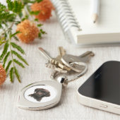 キュートチョコレートラブラドール子犬 キーホルダー (側面)