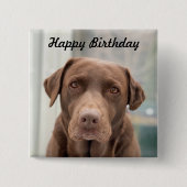 キュートチョコレートラボハッピーバースデー 缶バッジ (正面)