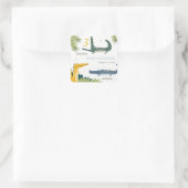 キュートチョムアリゲータースワンプany年齢子供の誕生日 スクエアシール (バッグ)