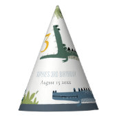 キュートチョムアリゲータースワンプany年齢子供の誕生日 パーティーハット (正面)