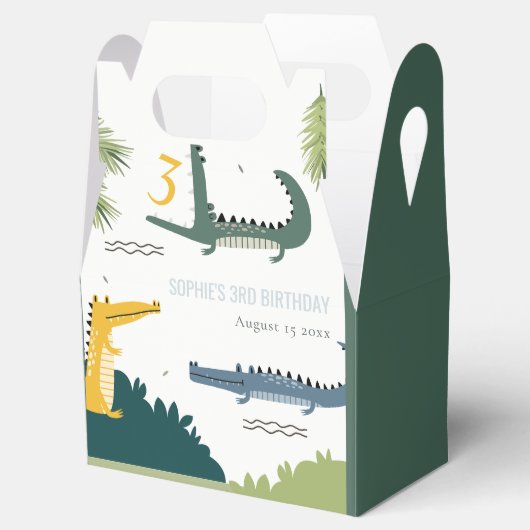 キュートチョムアリゲータースワンプany年齢子供の誕生日 フェイバーボックス (オープン)
