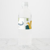 キュートチョムアリゲータースワンプany年齢子供の誕生日 ペットボトルラベル (裏面)