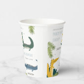 キュートチョムアリゲータースワンプany年齢子供の誕生日 紙コップ (右)