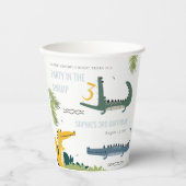 キュートチョムアリゲータースワンプany年齢子供の誕生日 紙コップ (正面)