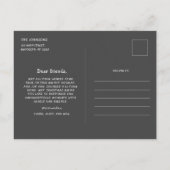 キュートチョーククリスマスツリーズ白黒 ポストカード (裏面)