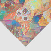 キュートチワアアートブルーブラウンドッグポートレート 薄葉紙 (詳細)