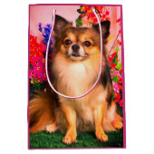 キュートチワフアアミッド春の花 ミディアムペーパーバッグ (正面)