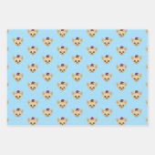 キュートチワホアサンタハット ラッピングペーパーシート (正面3)