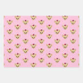 キュートチワホアサンタハット ラッピングペーパーシート (正面)