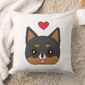 キュートチワホアドッグハート クッション (ブランケット)