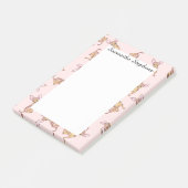 キュートチワワターカラー色彩の鮮やかピンクブラウン ポストイット (アングル)