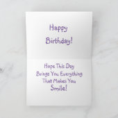 キュートチワワ誕生日 カード (内部)