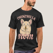 キュートチンチラママデザイン Tシャツ (正面)