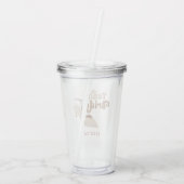 キュートチームブライドブライダルパーティ パーソナライズされた アクリルタンブラー (裏面)