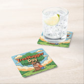 キュートツリーハガーデイコースターセット スクエアペーパーコースター (インサイチュ)