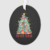 キュートツリーレックスTレックス恐竜クリスマスツリーライト オーナメント (正面)
