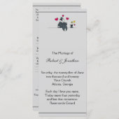 キュートツーグルームズカートゥーンゲイ結婚式 プログラム (正面/裏面)