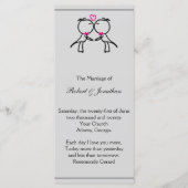 キュートツーグルームズキスをするゲイ結婚式 プログラム (正面)