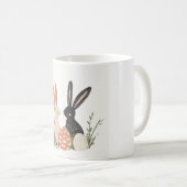 キュートツーバニーイラストレーションマグ コーヒーマグカップ (正面右)