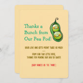 キュートツーピースツインベビー サンキューカード (正面/裏面)