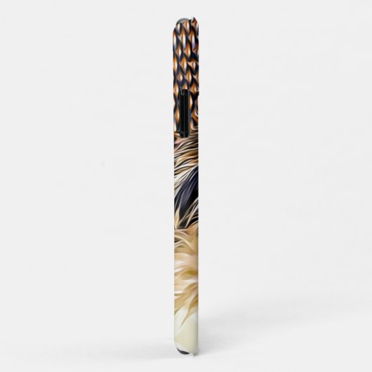 キュートティーカップヨークシャーテリアヨークシャーテリアデジタルアート Case-Mate iPhoneケース (裏面/右)