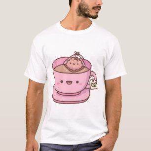 キュートティーバッグ&ティーカップ Tシャツ