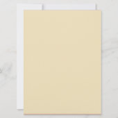 キュートティーパーティの招待状ベージュ水玉模様ティーポット 招待状 (裏面)