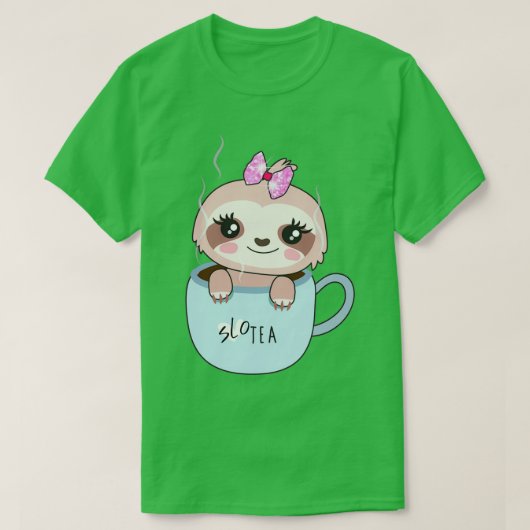 キュートティーラバースロースデザイン Tシャツ (デザイン正面)
