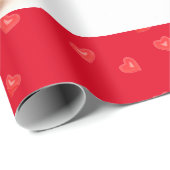 キュートテディベアハッピーバレンタインデー ラッピングペーパー (ロールコーナー)