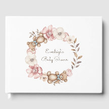 キュートテディベアフローラリース