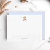 キュートテディベア男の赤ちゃんサンキューカード サンキューカード