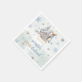 キュートディアウィンターオネダーランドボーイ誕生日 スタンダードカクテルナプキン (角)