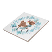 キュートディアオンスケートスノーフレークリース タイル (側面)