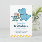 キュートディノフレンドディオラガールズ誕生日 招待状 (スタンド正面)