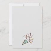 キュートディノラバーズ子供の誕生日パーティの招待状 招待状 (裏面)