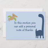 キュートディノ/恐竜ベビーサンキューカード サンキューカード (裏面)