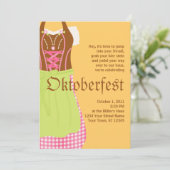 キュートディルンドオクトーバーフェスト招待状 招待状 (スタンド正面)