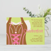 キュートディルンドルコサージュオクトーバーフェスト招待状 招待状 (スタンド正面)