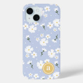 キュートデイジーフローラカスタムモノグラム Case-Mate iPhoneケース (裏面)