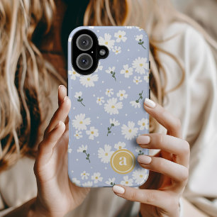 キュートデイジーフローラカスタムモノグラム iPhone 16ケース