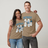 キュートデトロイトサッカー幽霊ハロウィーンデザイン Tシャツ (ユニセックス)